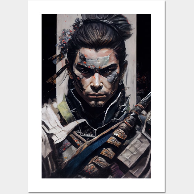 Gothic Samurai - Oil Paint Wall Art by ABART BY ALEXST 